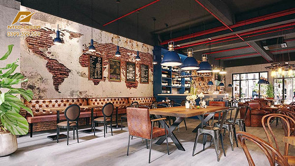 Thiết kế quán cafe vintage phong cách cổ kính