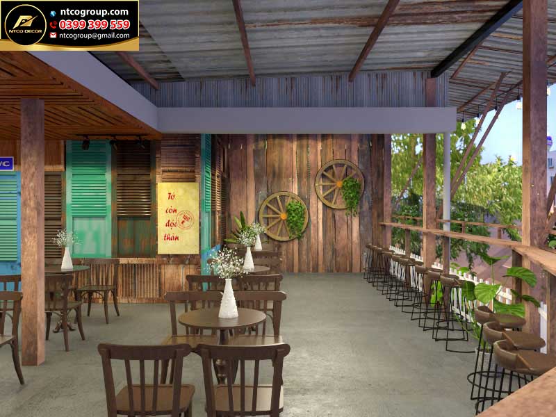 Thiết kế quán cafe đẹp ở quận Tân Phú, HCM