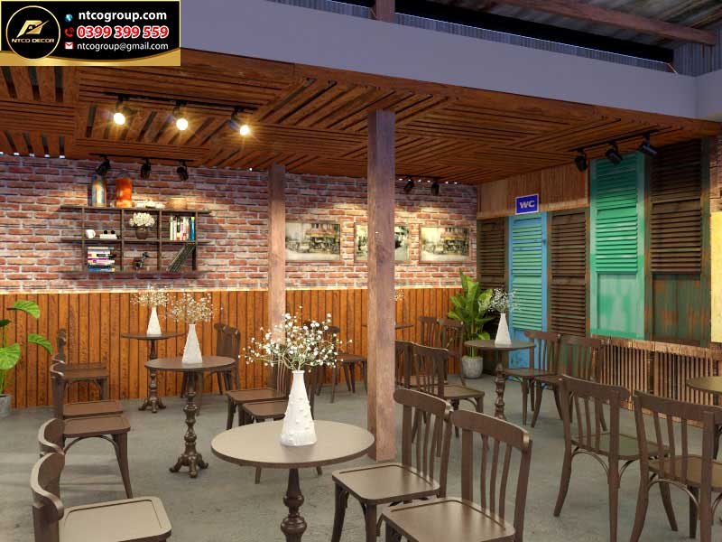 Thiết kế quán cafe đẹp ở quận Tân Phú, HCM