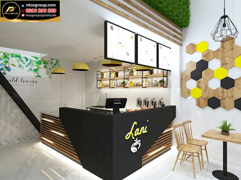 Thiết kế quán cafe gác lửng Lani quận Tân Bình
