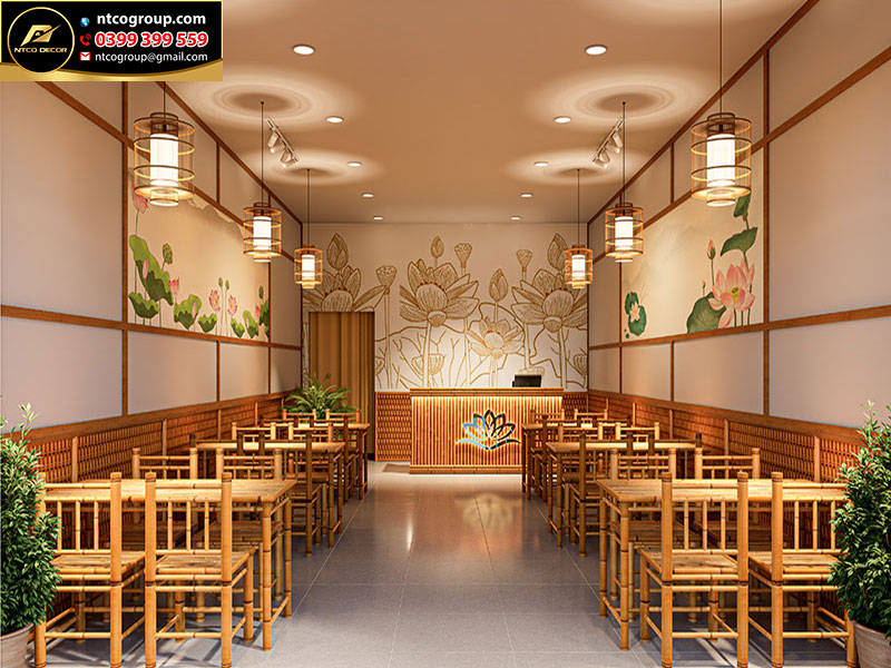 Thiết kế quán ăn chay Hiền Tâm