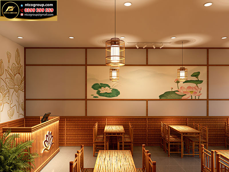 Thiết kế quán ăn chay Hiền Tâm