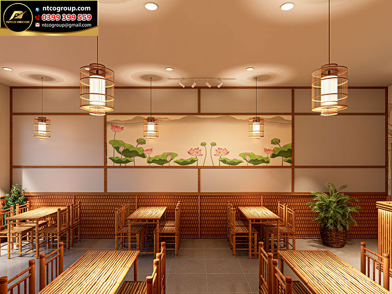 Thiết kế quán ăn chay Hiền Tâm